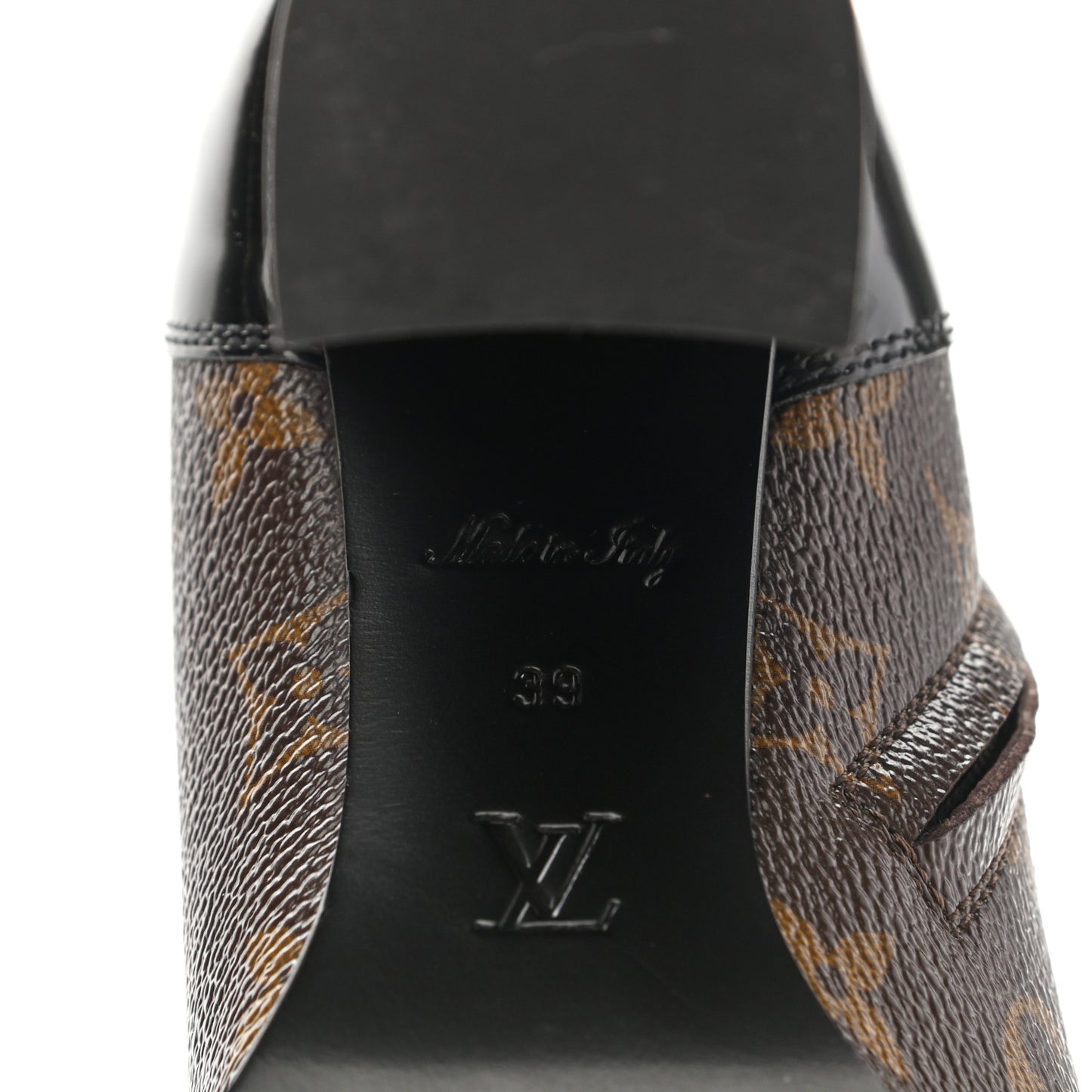 Patent Calfskin Monogram Star Trail Ankle Boots 39 Black