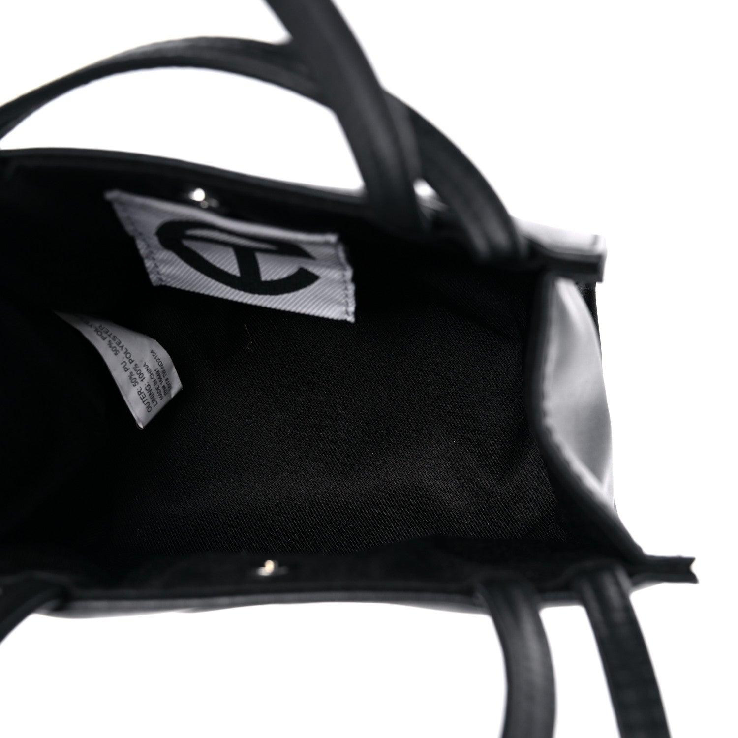 Telfar Vegan Leather Small Shopping Bag Black 5 of 10