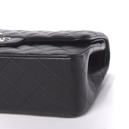Chanel Lambskin Quilted Jumbo Double Flap Black 11 of 12