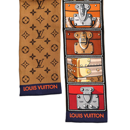 Louis Vuitton Silk Monogram Lock It Bandeau Brown 2 of 3