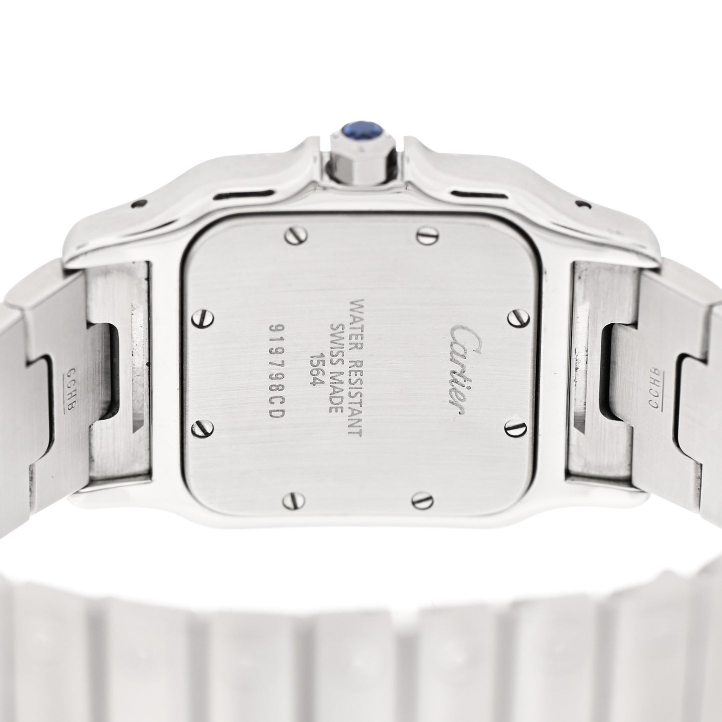 Stainless Steel 29mm Santos De Cartier Galbee Quartz Watch