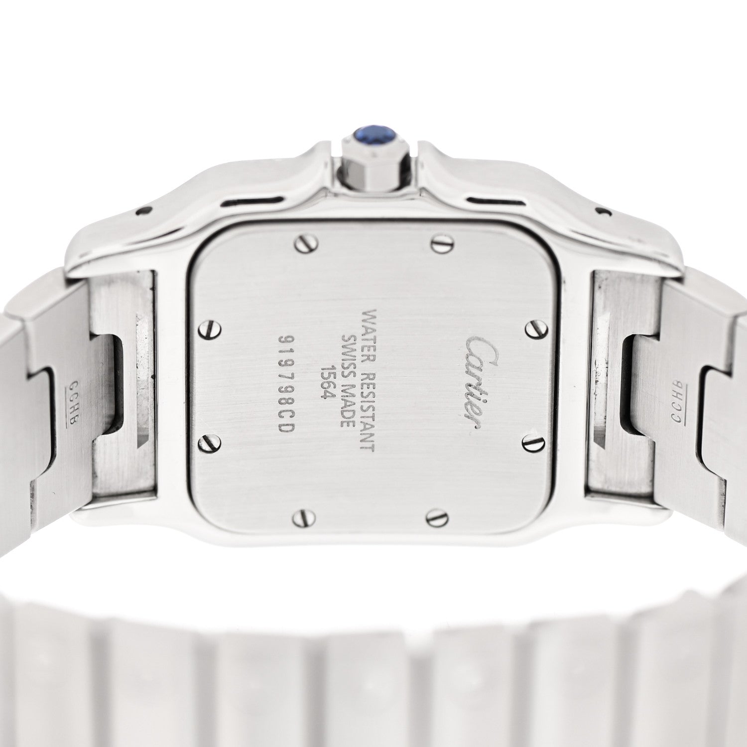 Cartier Stainless Steel 29mm Santos De Cartier Galbee Quartz Watch 4 of 4