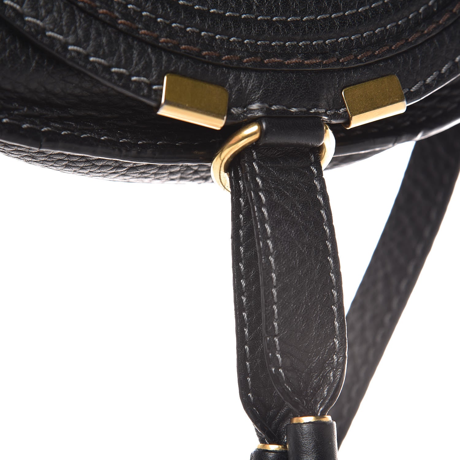 Chloe Calfskin Mini Marcie Round Crossbody Bag Black 11 of 12