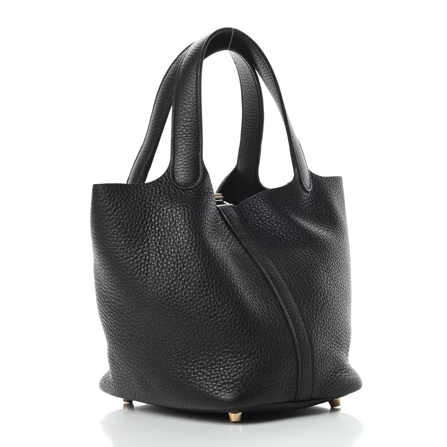Hermes Taurillon Clemence Picotin Lock 18 PM Black 3 of 11