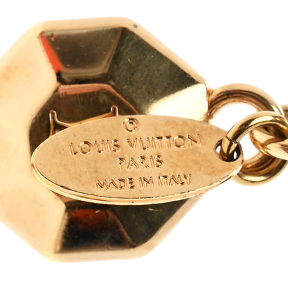 Louis Vuitton LV Facettes Bag Charm Key Holder Gold 3 of 5