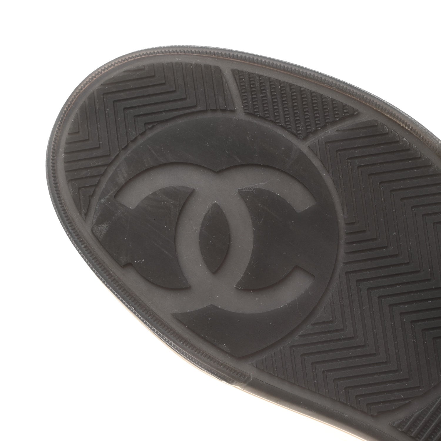 Chanel Fabric Suede Calfskin Logo Sneakers 36 Beige Pink 9 of 10