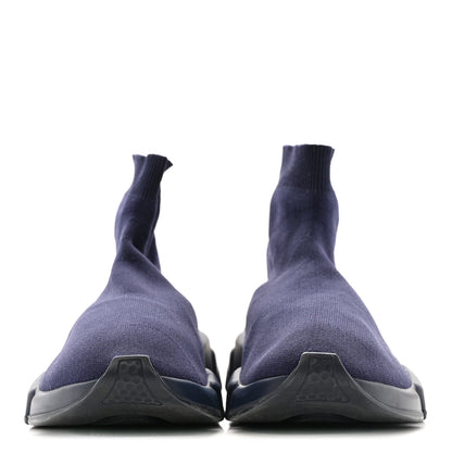 Balenciaga Neoprene Knit Mens Speed Sneakers 42 Bleu Marine 3 of 8