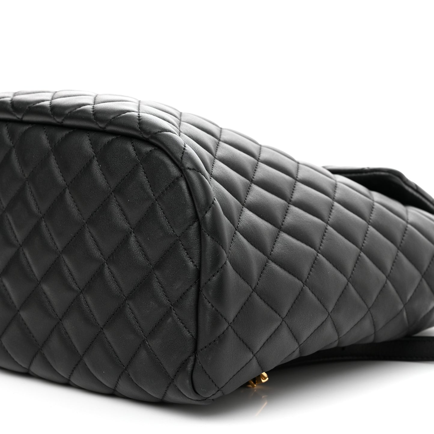 Lambskin Quilted Large Urban Spirit Backpack Black