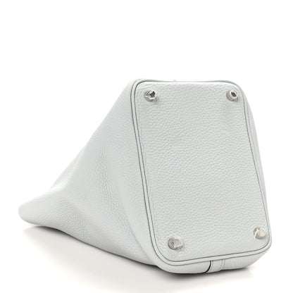 Hermes Taurillon Clemence Picotin Lock 18 PM Bleu Pale 4 of 10