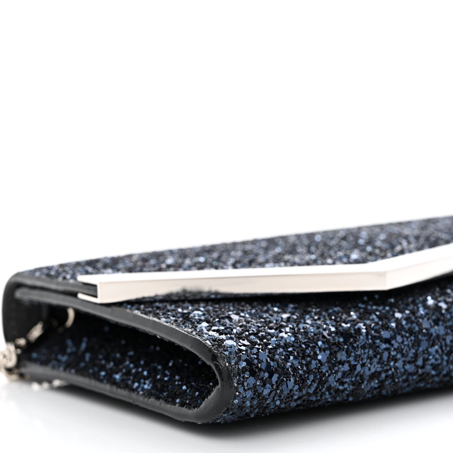 Jimmy Choo Glitter Emmie Clutch Blue 8 of 9