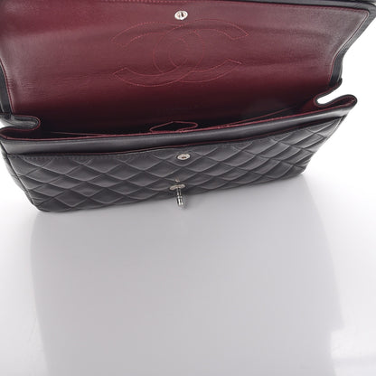 Chanel Lambskin Quilted Maxi Double Flap Black 12 of 12