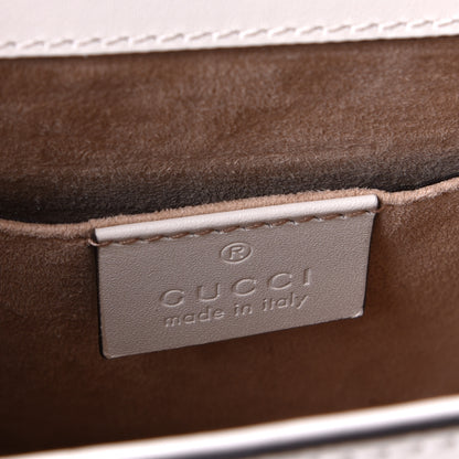 Gucci Calfskin Mini Sylvie Top Handle Bag White 10 of 10