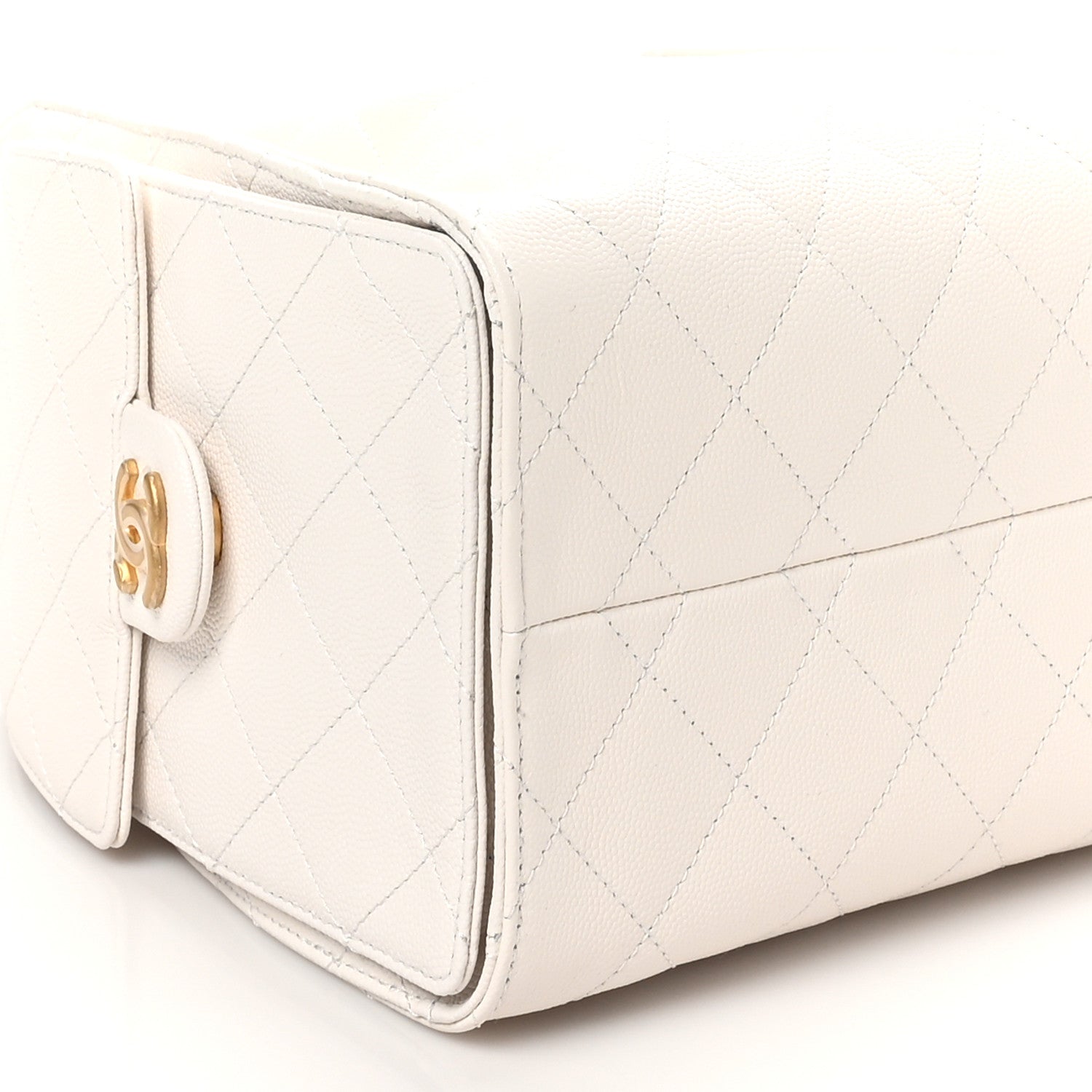 Chanel Caviar Quilted Small Chanel 25 Handbag White 9 of 10