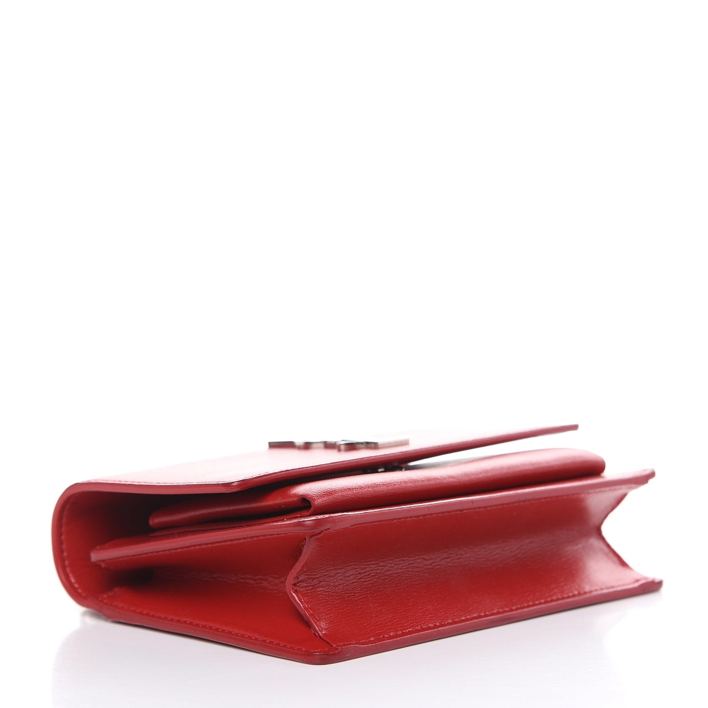 Calfskin Monogram Sunset Chain Wallet Red