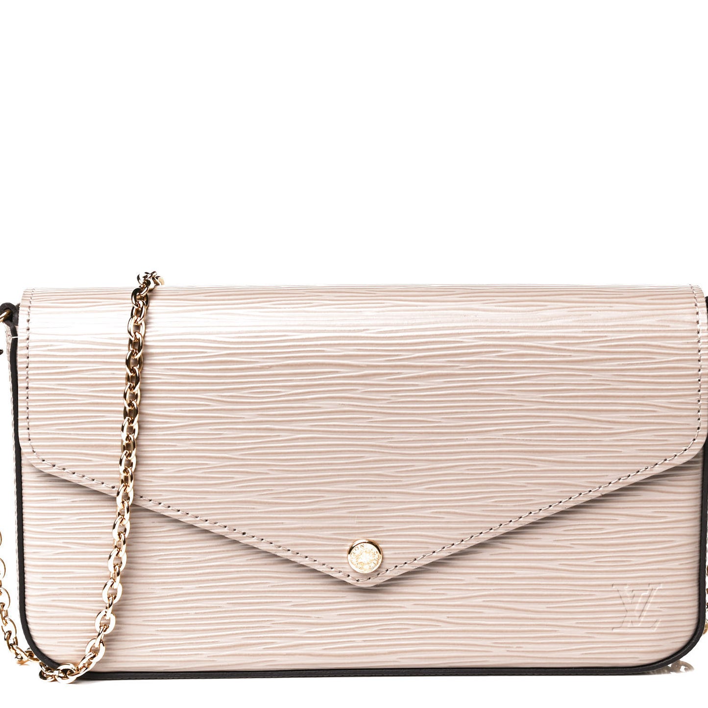 Epi Felicie Pochette Chain Wallet Galet