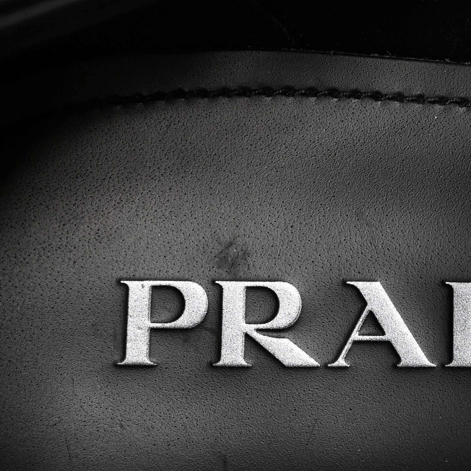 Prada Spazzolato Rois Metal Triangle Logo Mens Monolith 55mm Loafers 6 Black 14 of 15