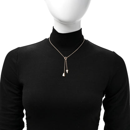 Hermes 18K Rose Gold PM Kelly Clochette Necklace 3 of 12