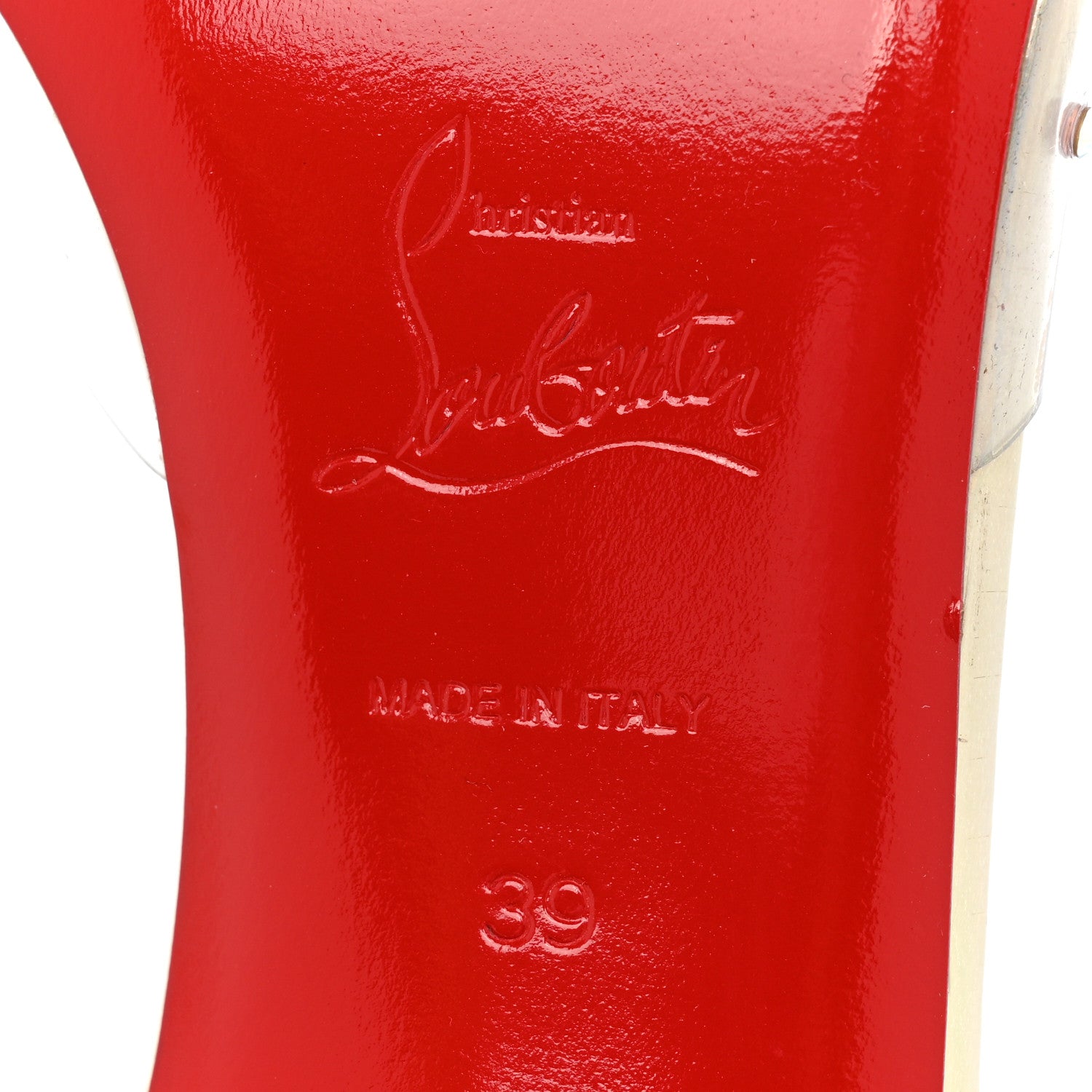 Christian Louboutin PVC Calf Alicoco Spikaqueen 55 Pumps 39 Version Platine 6 of 10