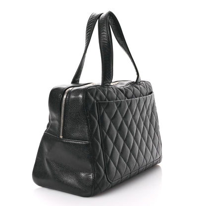 Chanel Caviar Quilted Bowler Black 3 of 11