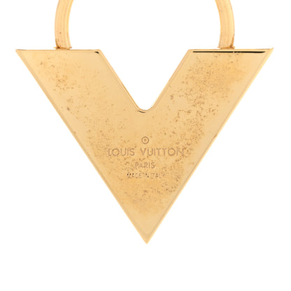 Louis Vuitton Metal Essential V Chain Choker Necklace Gold Silver 6 of 8