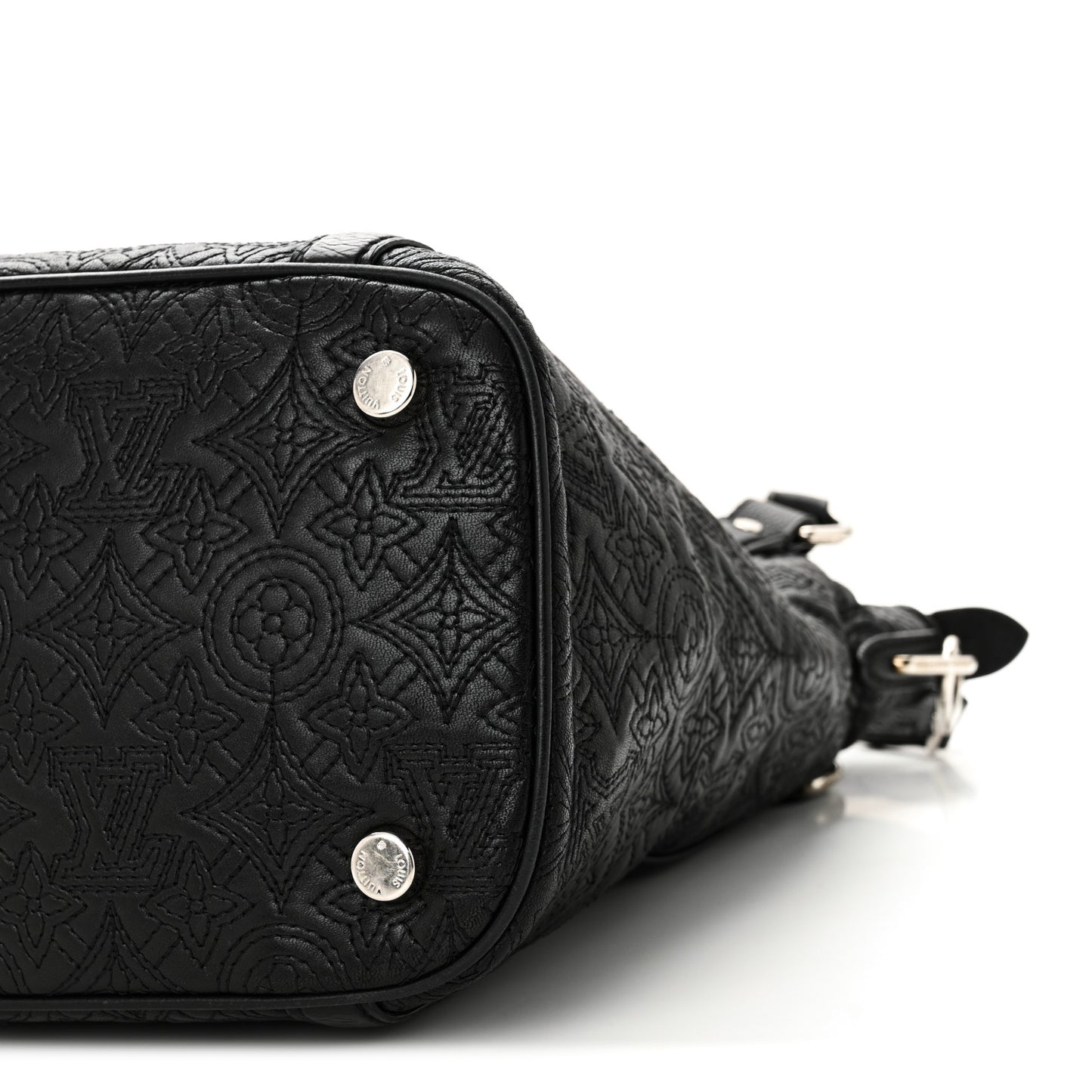 Monogram Lambskin Antheia Ixia PM Black