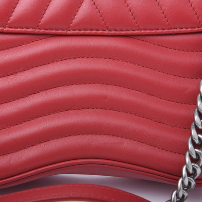 Louis Vuitton Calfskin New Wave Chain MM Ecarlate 13 of 14