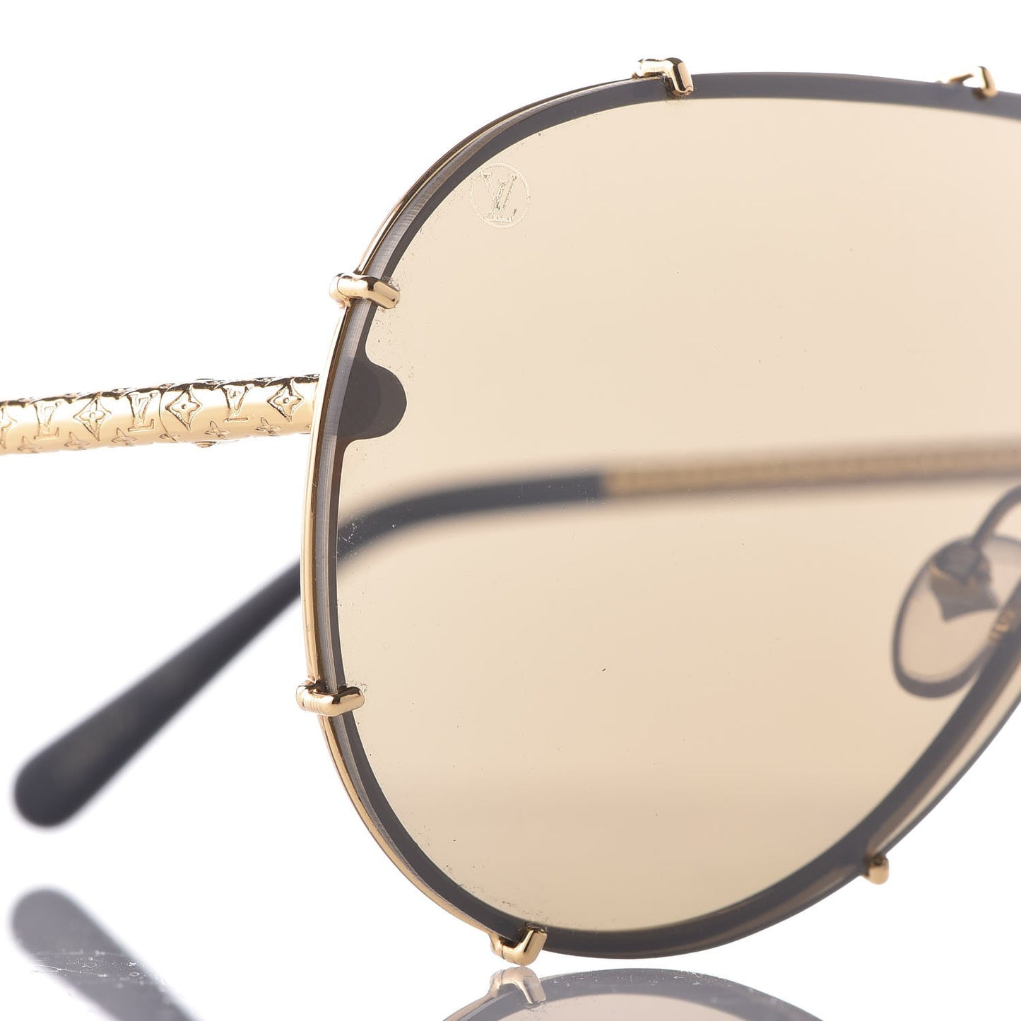 Metal LV Drive Sunglasses Z0897W Black Gold