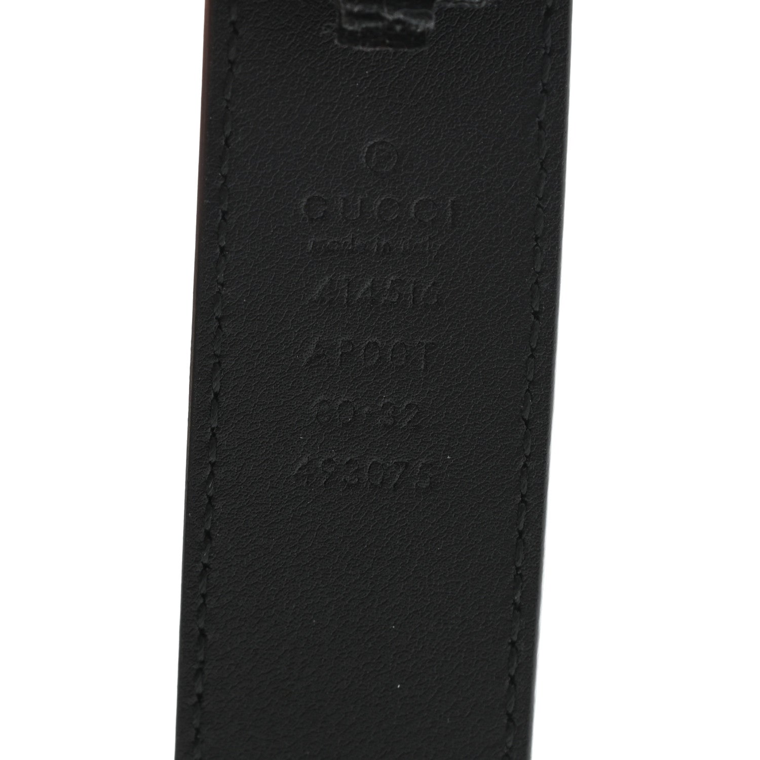 Gucci Calfskin Double G 30mm Belt 80 32 Black 3 of 6