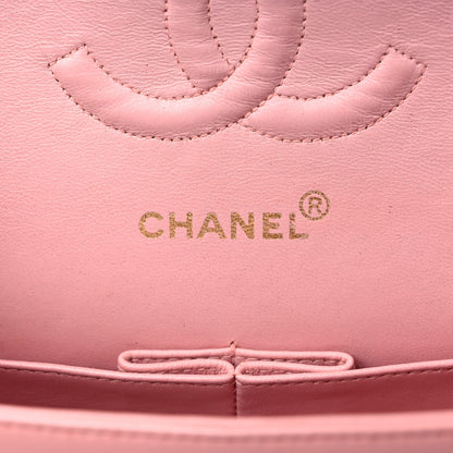 Chanel Lambskin Quilted Medium Double Flap Light Pink 5 of 17