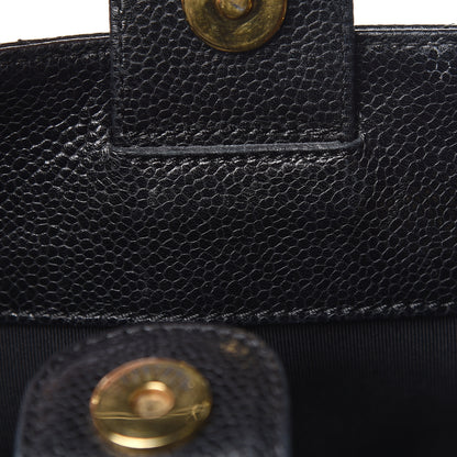 Chanel Caviar Quilted Petit Shopping Tote PST Black 14 of 16