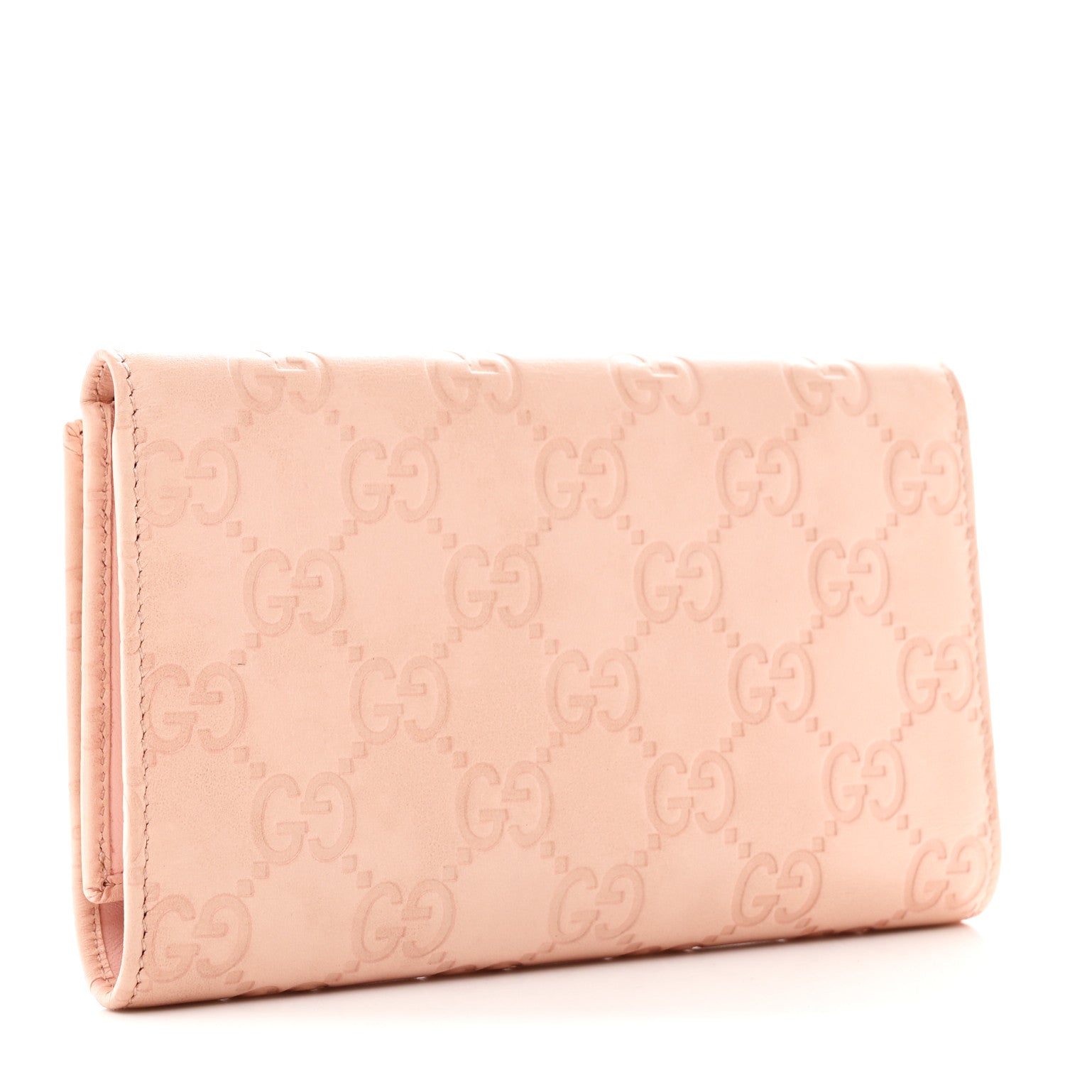 Gucci Guccissima Horsebit Clip Wallet Pink 2 of 7