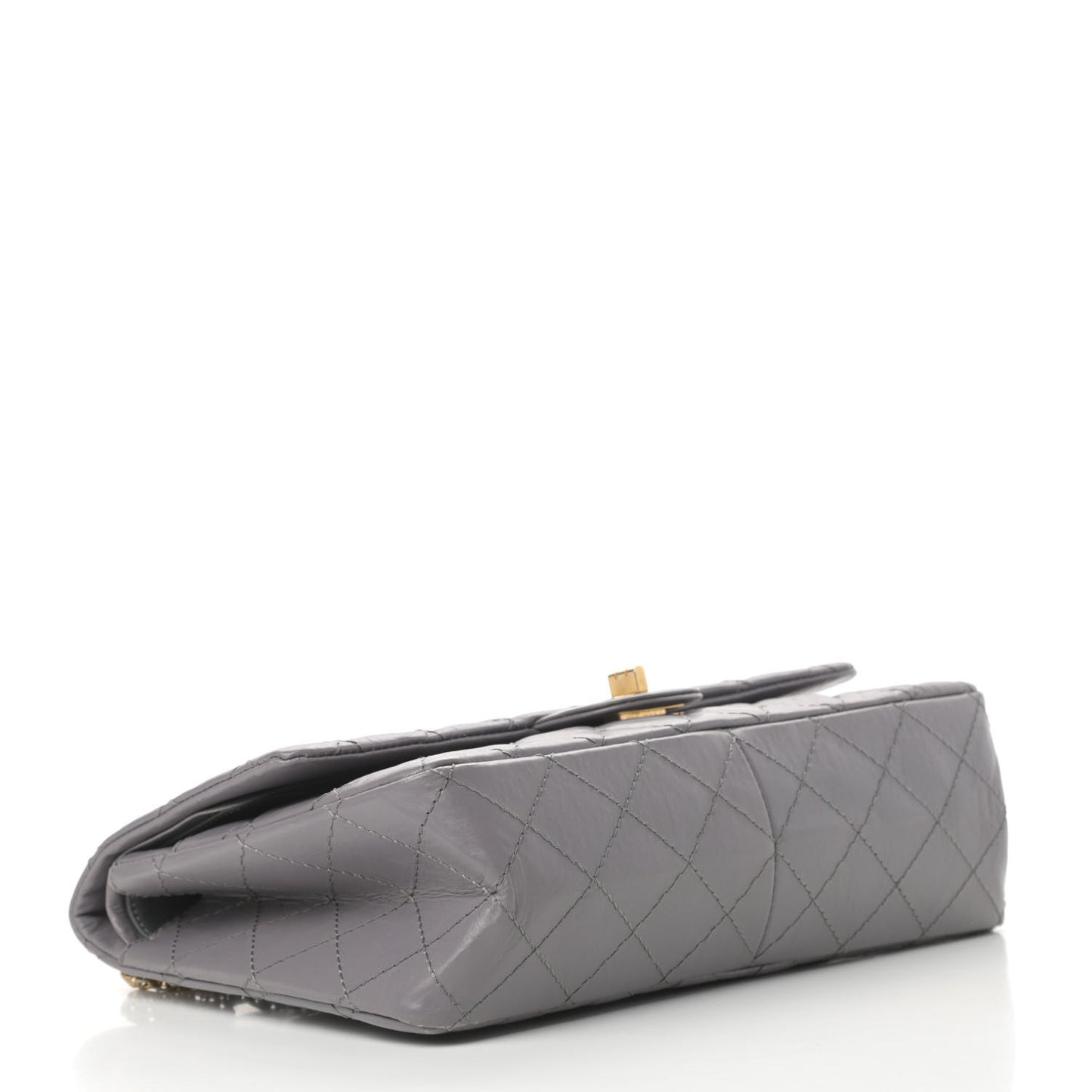 Aged Calfskin Quilted 2.55 Reissue 226 Flap Grey