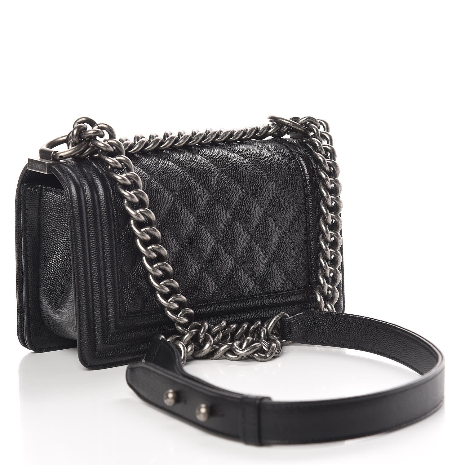 Chanel Caviar Quilted Small Boy Flap Black 3 of 11