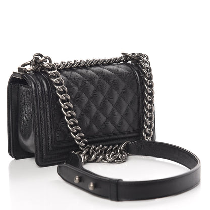 Chanel Caviar Quilted Small Boy Flap Black 3 of 11