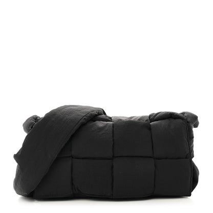 Bottega Veneta Nylon Intrecciato Padded Tech Cassette Bag Black 1 of 10