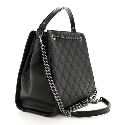 Chanel Caviar Quilted Medium CC Bucket Bag Black 3 of 11