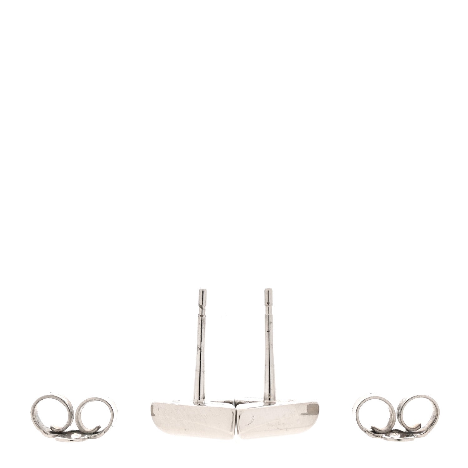 Louis Vuitton Essential V Stud Earrings Silver 3 of 5