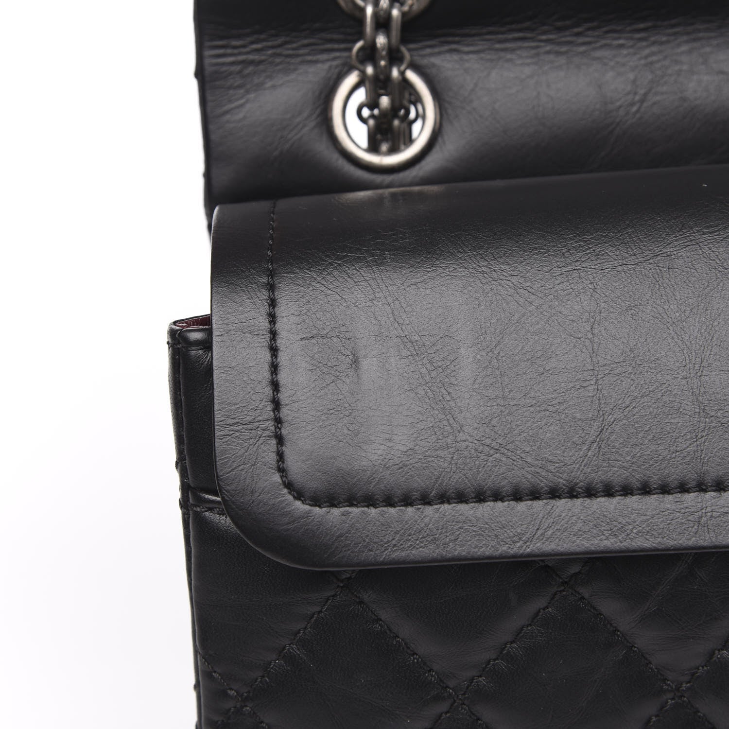 Chanel Aged Calfskin Quilted 2.55 Reissue 226 Flap Black 10 of 11