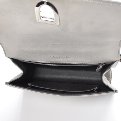 Christian Dior Metallic Calfskin Small Diorama Flap Bag Silver 6 of 7