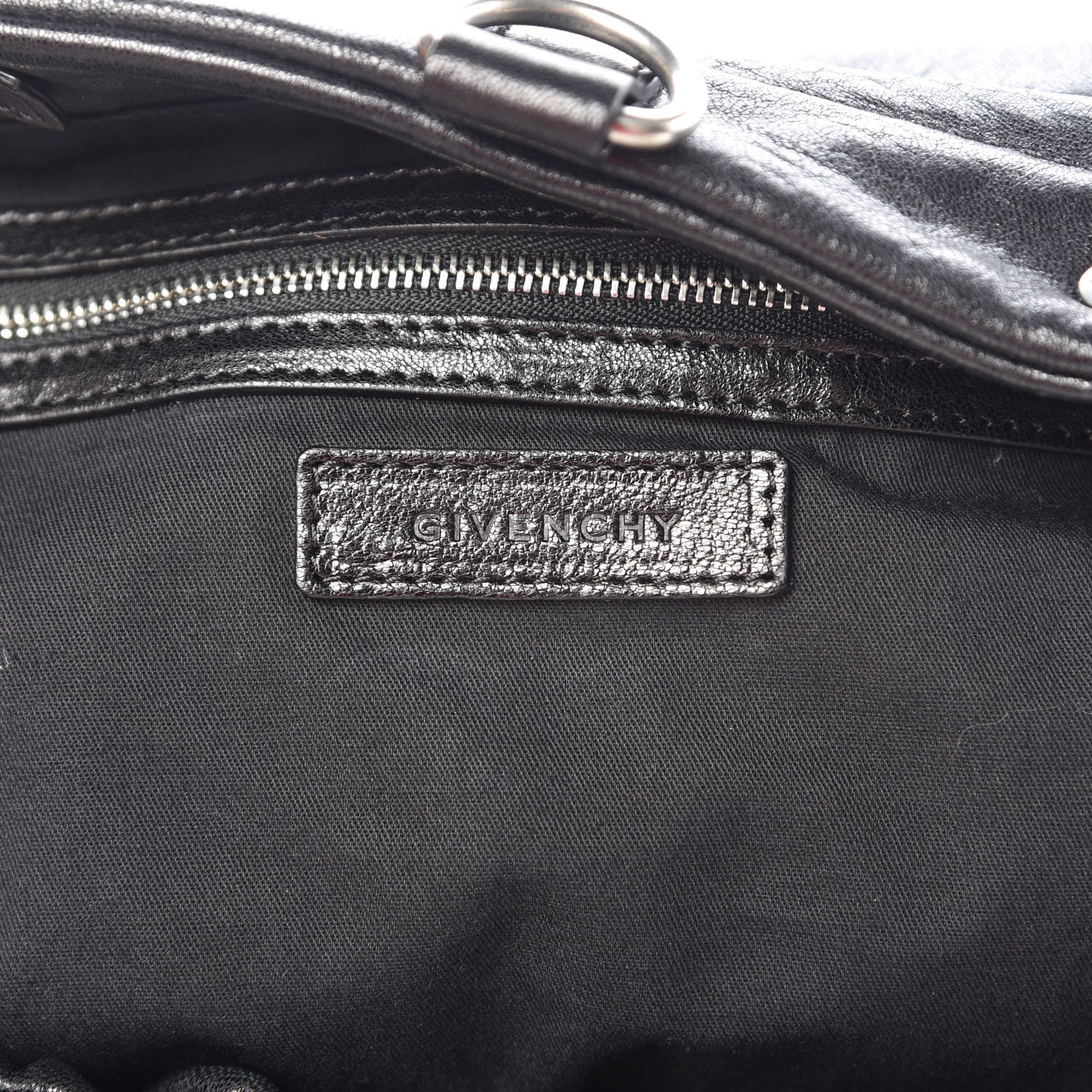 Givenchy Tumbled Sheepskin Top Handle Flap Bag Black 6 of 9