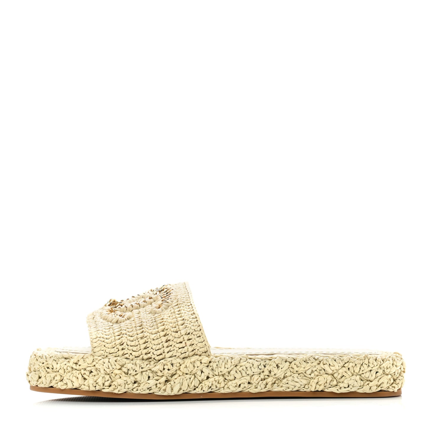 Cord Braided CC Mules 35 Light Beige