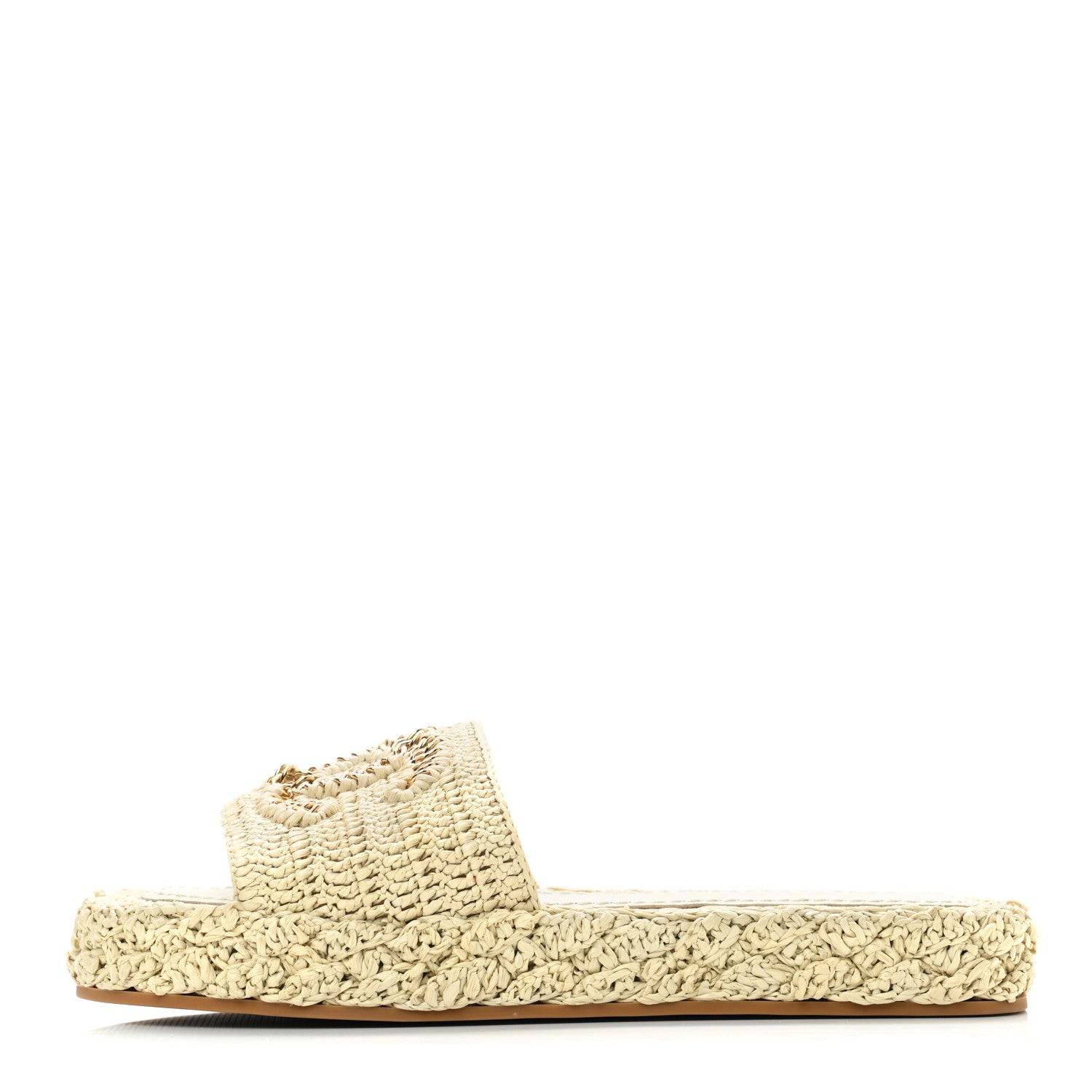 Chanel Cord Braided CC Mules 35 Light Beige 1 of 9