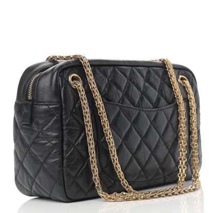 Chanel Aged Calfskin Quilted Medium Reissue Camera Case Black 3 of 11
