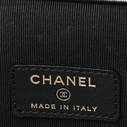 Chanel Lambskin Quilted Top Handle Mini Vanity Case With Chain Black 6 of 11