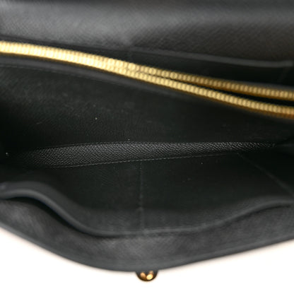 Hermes Epsom Kelly Wallet To Go Black 5 of 12