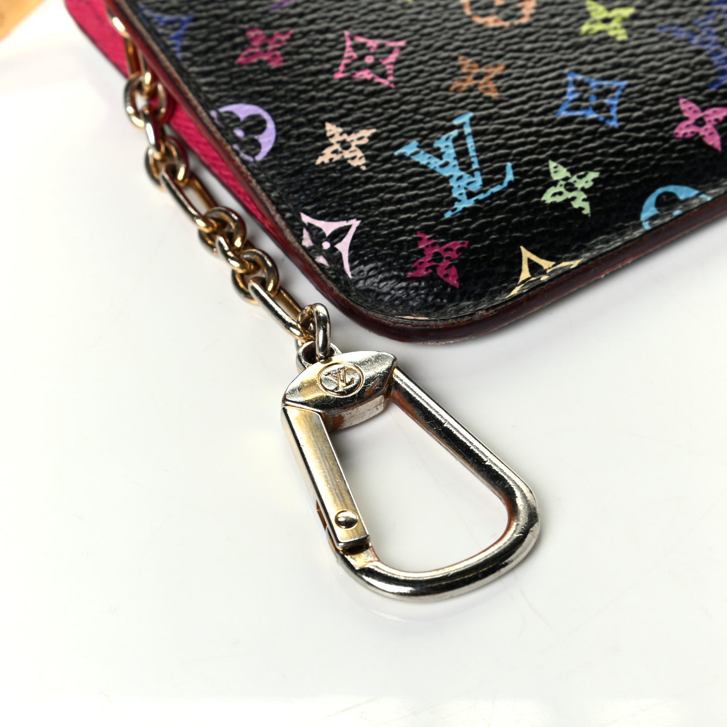 Monogram Multicolor Key Pouch Black Grenade