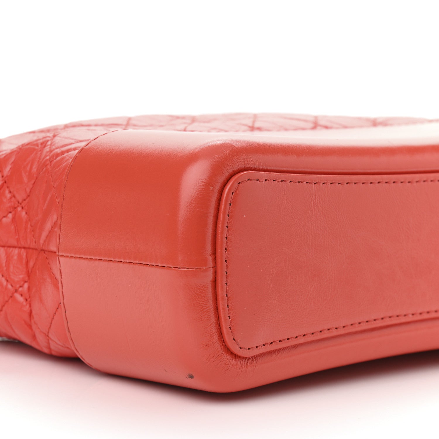 Chanel Aged Calfskin Quilted Medium Gabrielle Hobo Red 9 of 11