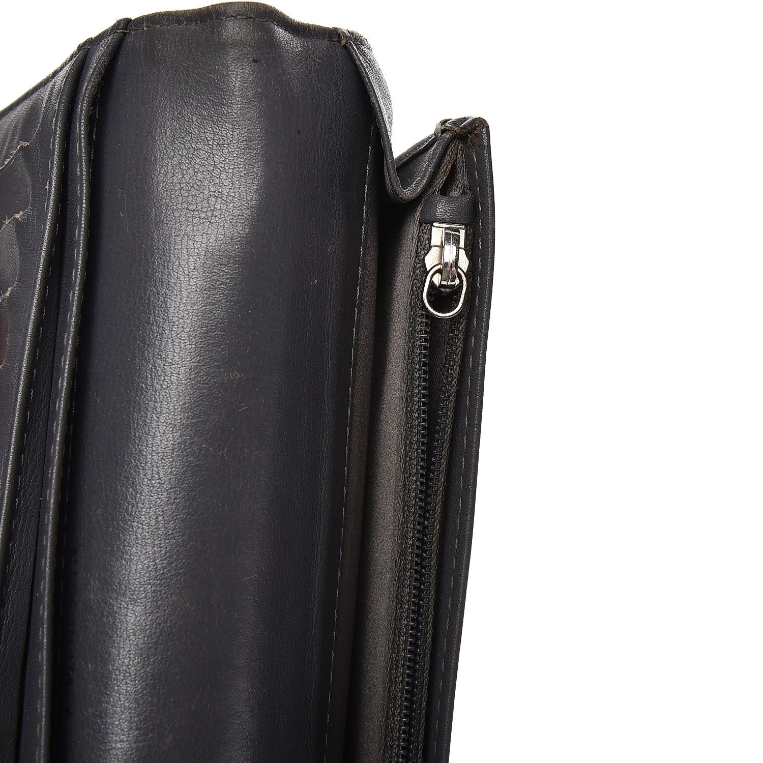 Chanel Patent Camellia Large Yen Wallet Black 13 of 18