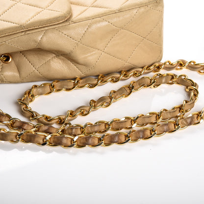 Chanel Lambskin Quilted Small Single Flap Beige 12 of 13