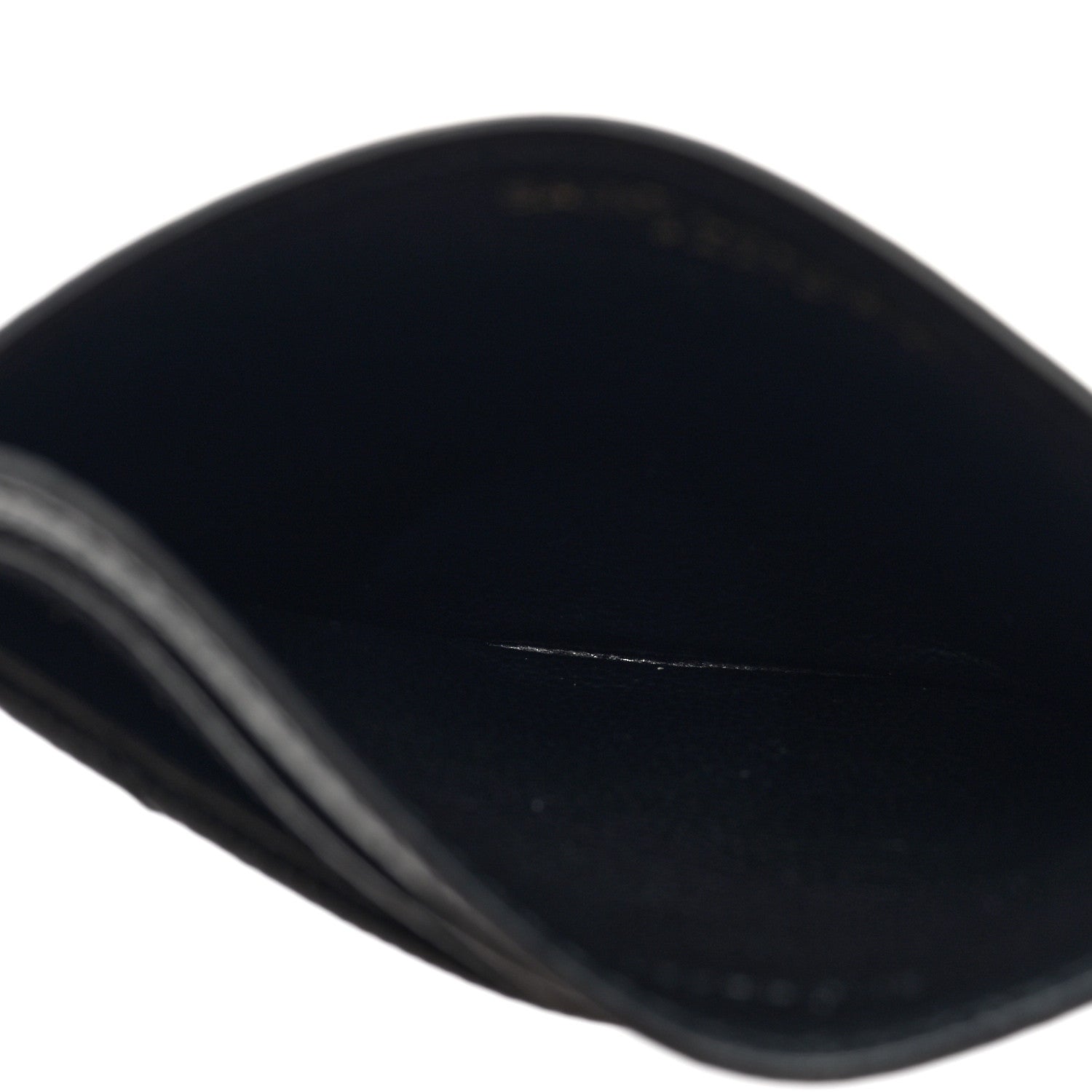 Saint Laurent Grain De Poudre Matelasse Chevron Monogram Credit Card Case Black 5 of 7
